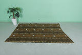 Handwoven Kilim 4.9 FT X 6.7 FT