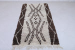 Moroccan berber rug 3.5 X 6.6 Feet - Boucherouite Rugs