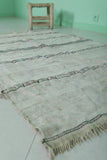 Vintage moroccan berber handwoven wedding blanket 3.3 FT X 5.5 FT