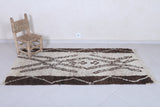 Moroccan berber rug 3.5 X 6.6 Feet - Boucherouite Rugs