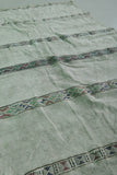 Vintage moroccan berber handwoven wedding blanket 3.3 FT X 5.5 FT