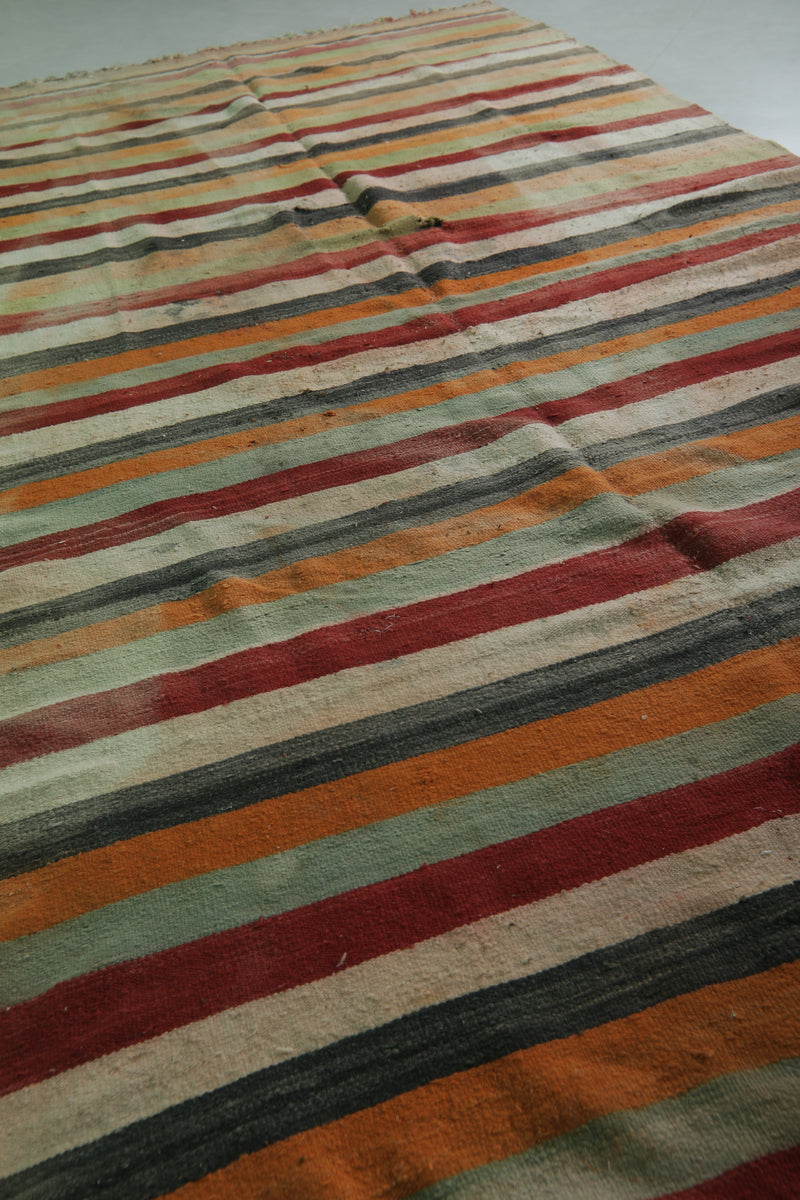 Moroccan Striped Rug - 5.9 x 11.4 ft | Colorful Large Rug