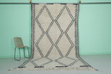 Diamond Moroccan Wool Rug - 6.3 x 11 Ft | Vintage Elegance