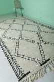 Diamond Moroccan Wool Rug - 6.3 x 11 Ft | Vintage Elegance