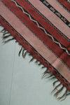 Moroccan Rug - Pink and Red Striped Design - 3.9x6.4 ft