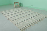 Vintage handmade moroccan berber wedding blanket 3.6 FT X 6.3 FT