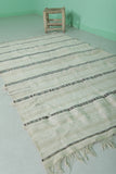 Vintage handmade moroccan berber wedding blanket 3.6 FT X 6.3 FT