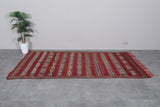 Red Handwoven Moroccan rug 4.9 ft x 9.8 ft