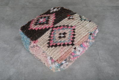 Handmade Moroccan Floor Cushion – Moroccan Footstool - kilim pouf