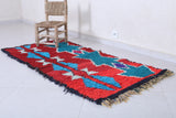 Handwoven Moroccan Berber Rug - 2.7 X 6.3 Feet