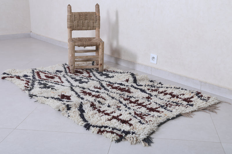 Moroccan berber rug 3.2 X 5.5 Feet - Boucherouite Rugs