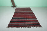 Handwoven Kilim Rug - 5.5 FT × 8.8 FT | Moroccan Berber Art