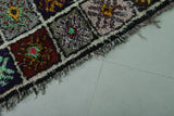 Moroccan berber rug 3.6 X 8.6 Feet - Boucherouite Rugs