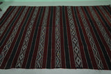 Handwoven Kilim Rug - 5.5 FT × 8.8 FT | Moroccan Berber Art