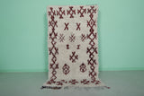 Moroccan berber rug 4 X 7.3 Feet - Boucherouite Rugs