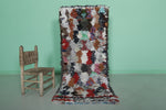 Moroccan berber rug 2.3 X 5.6 Feet - Boucherouite Rugs