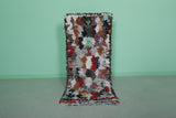 Moroccan berber rug 2.3 X 5.6 Feet - Boucherouite Rugs