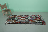 Moroccan berber rug 2.3 X 5.6 Feet - Boucherouite Rugs