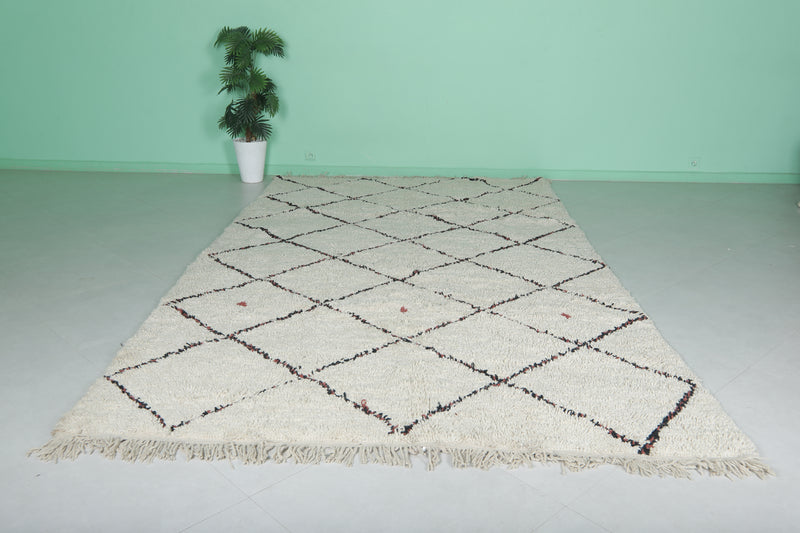 Diamond Moroccan Rug - 7 x 12.1 Feet | Beni Ourain Style