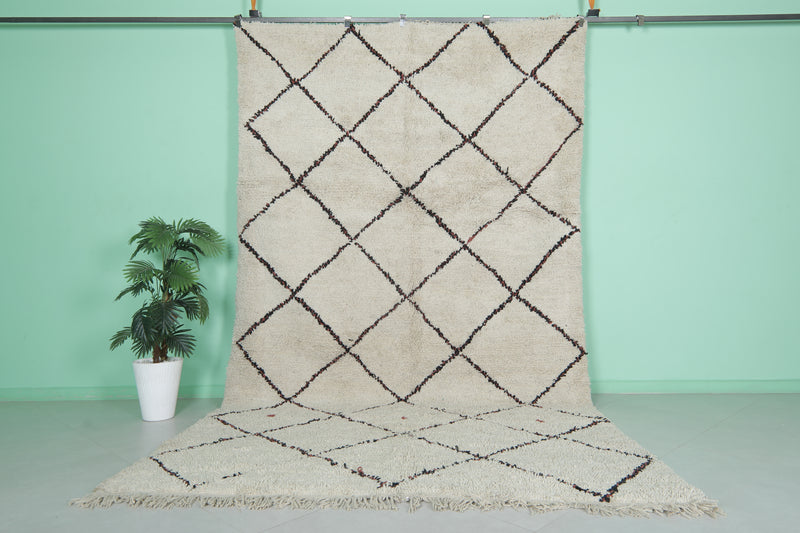 Diamond Moroccan Rug - 7 x 12.1 Feet | Beni Ourain Style