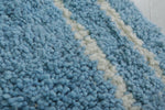 Moroccan Blue Rug - Handwoven 2 x 3 Feet | Soft Wool Accent Rug