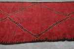 Red Flat Woven Moroccan Kilim Rug 4.2 X 10.4 Feet