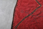 Red Flat Woven Moroccan Kilim Rug 4.2 X 10.4 Feet