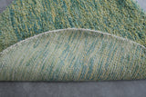 Rounded 3 feet moroccan rug