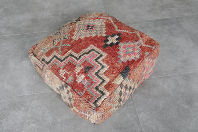 Traditional Berber Pouf – Handmade Kilim Floor Pillow - kilim pouf