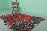 Moroccan berber rug 2.7 X 5.2 Feet - Boucherouite Rugs