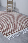 Moroccan beni ourain rug 4.6 X 6.6 Feet