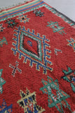 Red Moroccan rug 4.1 X 6.5 Feet