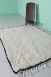 Berber handmade rug 4.7 X 6.7 Feet - minimalist design