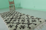 Moroccan berber rug 2.6 X 6.3 Feet - Boucherouite Rugs