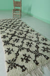 Moroccan berber rug 2.6 X 6.3 Feet - Boucherouite Rugs