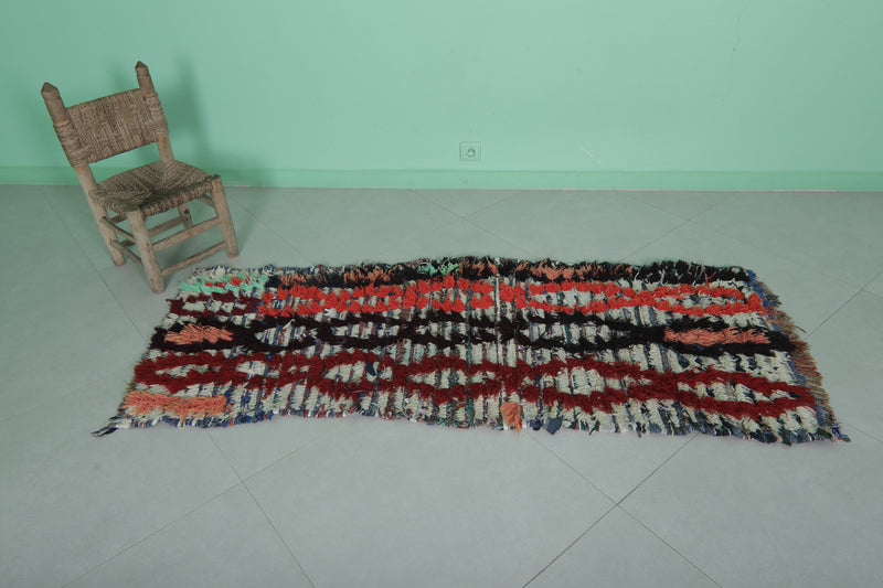 Shaggy Moroccan Runner Rug 2.4 X 6 Feet