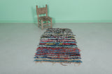 Colorful Striped Shaggy Rug 2.4 X 4.7 Feet