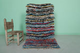 Colorful Striped Shaggy Rug 2.4 X 4.7 Feet