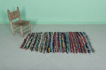 Colorful Striped Shaggy Rug 2.4 X 4.7 Feet