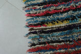 Colorful Striped Shaggy Rug 2.4 X 4.7 Feet