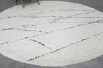 Custom rounded berber rug - wool rug