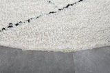 Custom rounded berber rug - wool rug