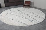 Custom rounded berber rug - wool rug