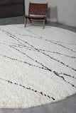 Custom rounded berber rug - wool rug