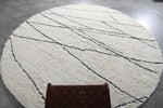 Custom rounded berber rug - wool rug