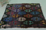 Moroccan berber rug 3.4 X 4 Feet - Boucherouite Rugs