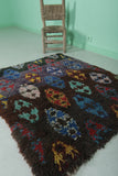 Moroccan berber rug 3.4 X 4 Feet - Boucherouite Rugs