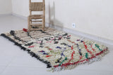 Moroccan berber rug 3 X 5.8 Feet - Boucherouite Rugs