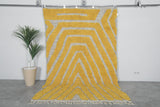 Yellow handwoven rug - Custom rug - Moroccan Wool rug