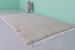 Wool beni ourain rug 5.2 X 8.1 Feet - handmade rug